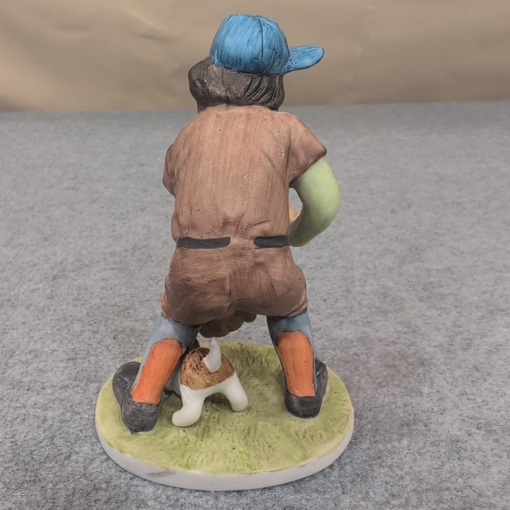 Emmett Kelly Collectibles Figurines Baseball Fielder Player Clown Dog Miniature - Picture 4 of 7